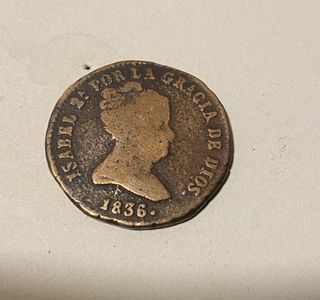 2 Monedas 8 Maravedíes 1836 y 1848