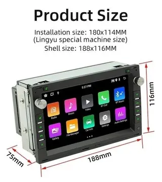 Radio Coche GPS 2GB RAM 64GB