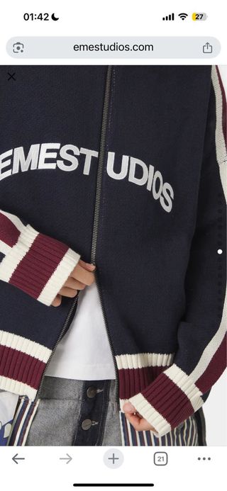 Jersey Eme Studios cremallera nuevo Talla M