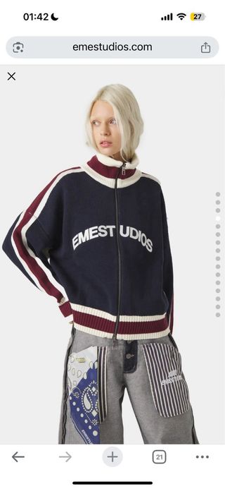 Jersey Eme Studios cremallera nuevo Talla M