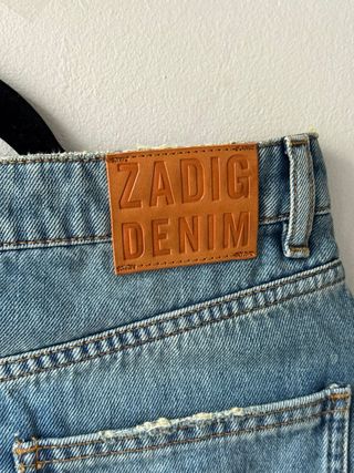 Zadig & Voltaire Juice Destroy Denim Light Blue 36