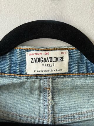 Zadig & Voltaire Juice Destroy Denim Light Blue 36