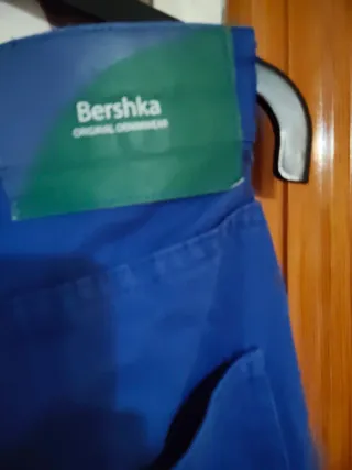 Pantalones Bershka Azul Talla M