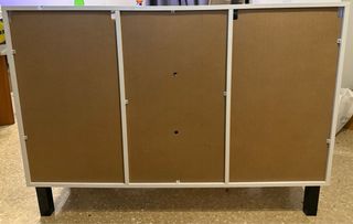 Aparador salón negro y blanco