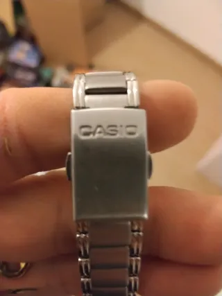 Reloj Casio Analógico Hombre Plata Blanco Nuevo