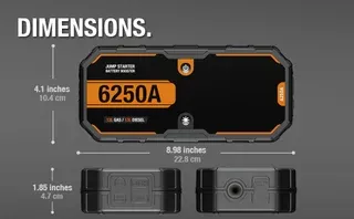 Arrancador Coche 6250A 30000mAh 12V Portátil