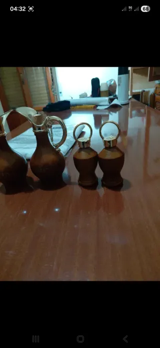 Set Pepe Olio Aceto Legno Metallo