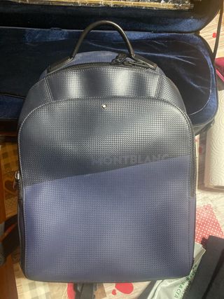 Mochila Montblanc Negra y Azul