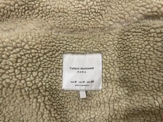 Cazadora Zara vaquera borrego parches