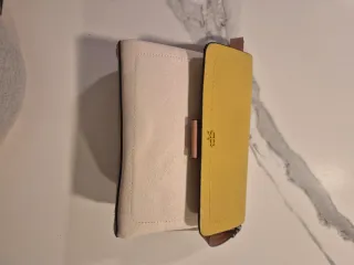 Bolso Parfois bandolera beige y amarillo