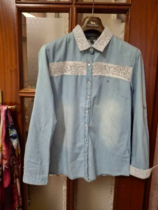 Camicia donna blu taglia 46