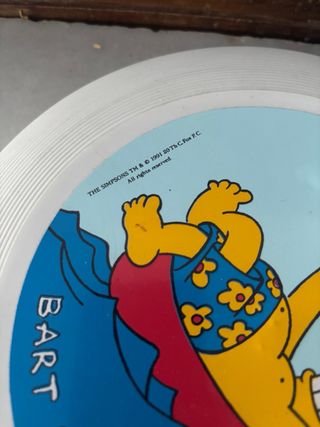 Frisbee Bart Simpson 1991 Vintage