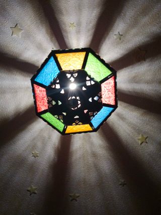 Lámpara de techo árabe multicolor