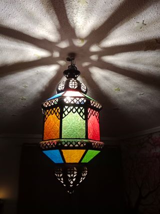 Lámpara de techo árabe multicolor