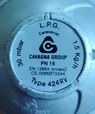 Regulador de  Gas Autocaravana Camper