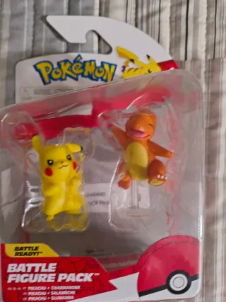 Pack Figuras Pokémon Pikachu y Charmander