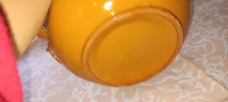 Teiera in terracotta decorata