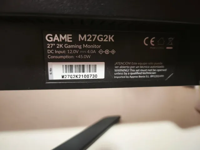 Monitor Gaming GAME 27 QHD 144Hz