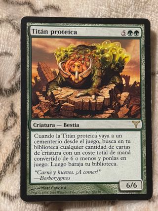 Titán Proteica Magic The Gathering Carta