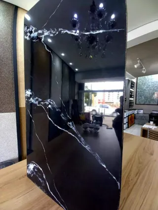 Pintura efecto mármol negro