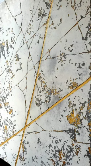 Pintura efecto mármol negro