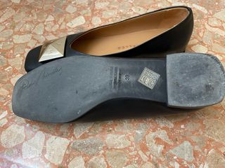 Manoletinas Pedro Miralles Talla 40 Negro/Dorado