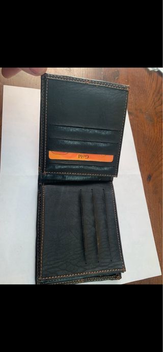 Portafogli in cuoio  nero