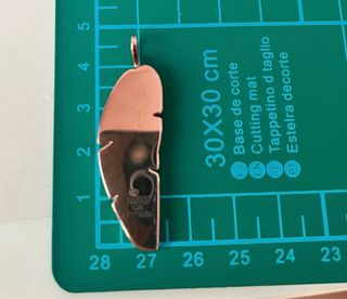 Colgante Tous Pluma Oro Rosa