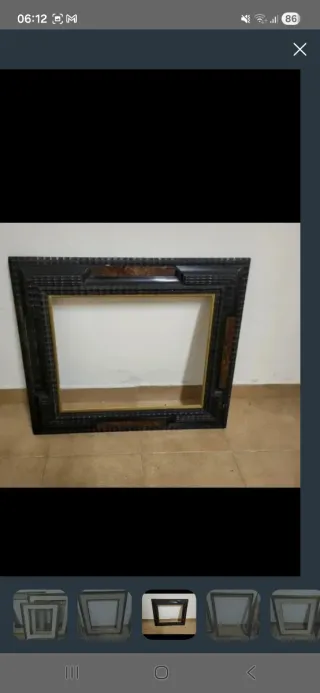 Lotto 8 cornici vintage in legno