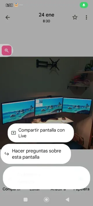 Brazo y 3 monitores BenQ 24, 27, 25