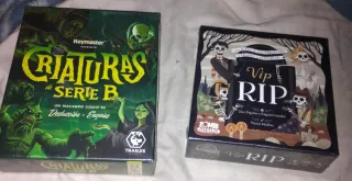 Juegos de mesa Criaturas de Serie B y Vip RIP