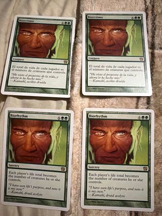 4 Cartas Magic Biorhythm (Conjuro/Sorcery)