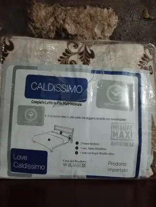 Completo Lenzuola Matrimoniali Caldissim