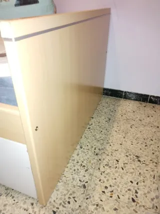 Cama 90 con cajones y somier de lamas