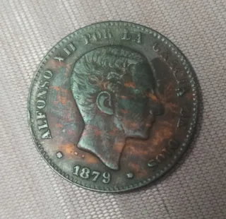 MONEDA ESPAÑA 10 CENTIMOS ALFONSO XII 1879
