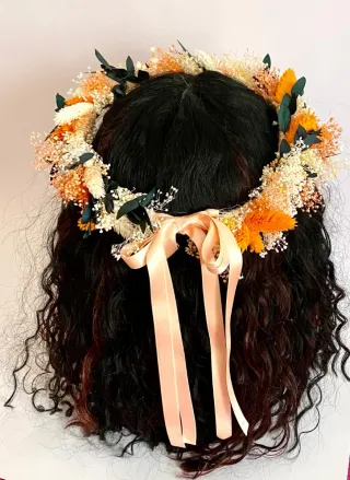 Coronas de comunión flores preservadas