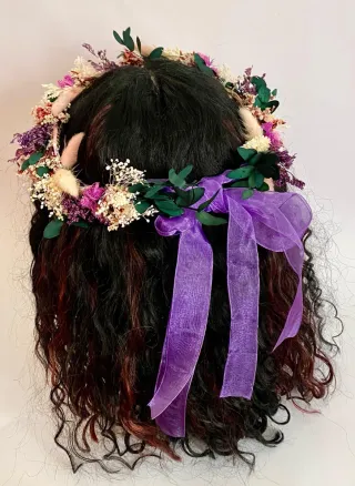 Coronas de comunión flores preservadas