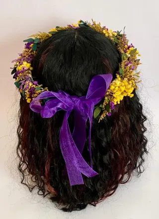 Coronas de comunión flores preservadas