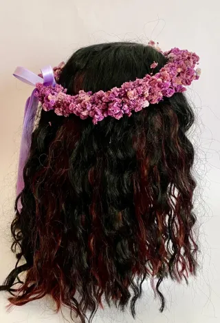 Coronas de comunión flores preservadas