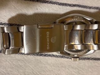 Reloj Automático Bering Beige y Plateado