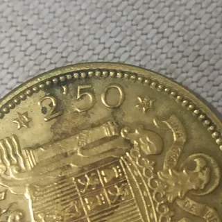 2 MONEDAS ESPAÑA 2,5 PESETAS 1953 *54 y 56 FRANCO