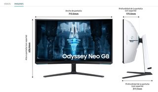 Monitor Samsung Odyssey Neo G8 32'' Curvo
