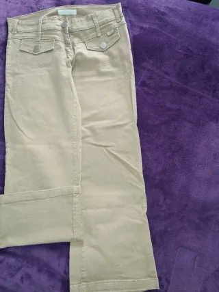 Pantaloni Y2K Cotone Premium Beige/sabbia