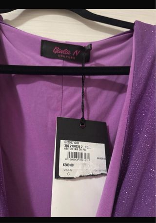 Vestito Giulia N couture viola taglia S
