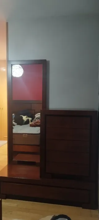 Conjunto parador, espejo y zapatero