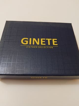 Cartera de piel Ginette negra