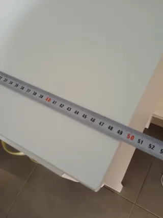 Mesa auxiliar vintage retro verde y blanco