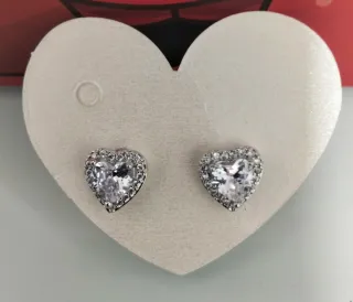 Pendientes Corazón circonitas