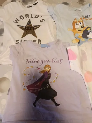 Conjunto 8 T-shirts 116 cm