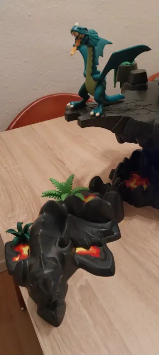 Playmobil,r.f 4836,lote,castillo,dragón,mazmorra